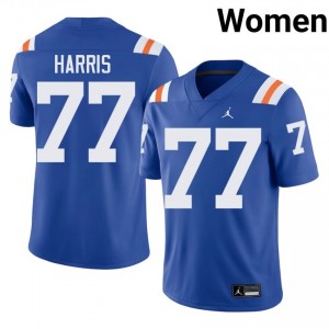 #77 Knijeah Harris Florida Royal Women's Alternate Jersey | Premium College Football Gear 39598091