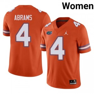 #4 TJ Abrams Florida Orange Women's Jersey | Premium Player Football Gear 68250929