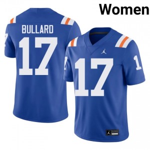Titus Bullard Gators #17 Royal Football Alternate Jersey | Women's Authentic College Edition 36651479