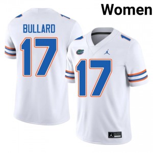 #17 Titus Bullard Florida White Women's Jersey | Premium High School Football Gear 89761371