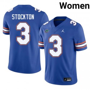 Bailey Stockton #3 Florida Gators Royal Football University Jersey | Women's Official Team Gear 65792520