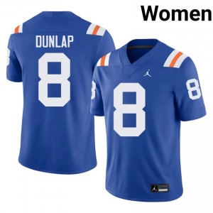 Carlos Dunlap Gators #8 Royal Football Alternate Jersey | Women's Authentic College Edition 21948784