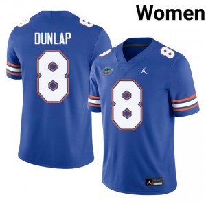 Carlos Dunlap Gators #8 Royal Football Jersey | Women's Authentic University Edition 76871183