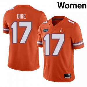 Chimere Dike #17 Florida Gators Orange Football Player Jersey | Women's Official Team Gear 80350703