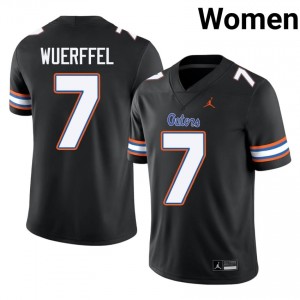 Danny Wuerffel #7 Florida Gators Black Football NCAA Jersey | Women's Official Team Gear 90535932