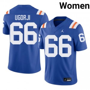 Emeka Ugorji Gators #66 Royal Football Alternate Jersey | Women's Authentic College Edition 29306940