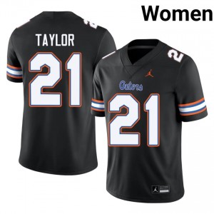 Fred Taylor #21 Florida Gators Black Football NCAA Jersey | Women's Official Team Gear 81576720