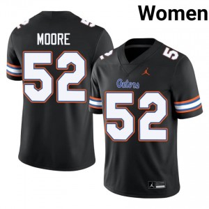#52 Harrison Moore Florida Black Women's Jersey | Premium NCAA Football Gear 23238761