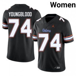 #74 Jack Youngblood Florida Black Women's Jersey | Premium NCAA Football Gear 26124004