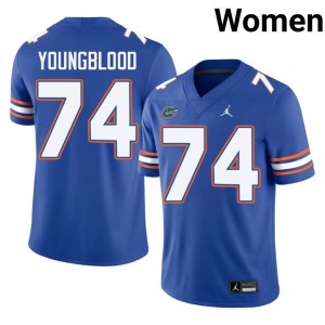 Jack Youngblood #74 Florida Gators Royal Football University Jersey | Women's Official Team Gear 29968239