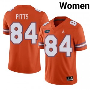 #84 Kyle Pitts Florida Orange Women's Jersey | Premium Player Football Gear 63876082