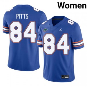 UF Gators #84 Kyle Pitts Royal Football Jersey | Women's NCAA Authentic Edition 28817733