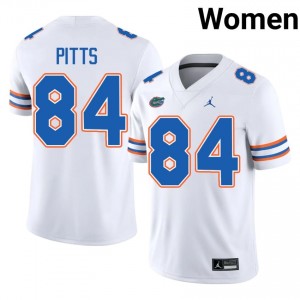 Kyle Pitts Gators #84 White Football Jersey | Women's Authentic High School Edition 90781905