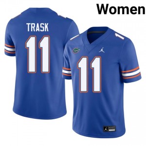UF Gators #11 Kyle Trask Royal Football Jersey | Women's NCAA Authentic Edition 52831736