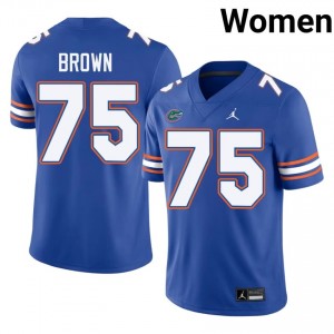 Lomas Brown #75 Florida Gators Royal Football University Jersey | Women's Official Team Gear 30423827