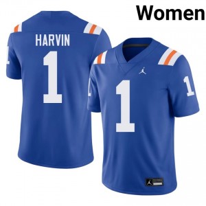 Percy Harvin #1 Florida Gators Royal Football College Alternate Jersey | Women's Official Team Gear 61478993