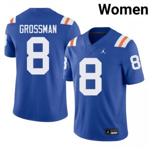 #8 Rex Grossman Florida Royal Women's Alternate Jersey | Premium College Football Gear 94438727