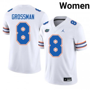 Rex Grossman #8 Florida Gators White Football High School Jersey | Women's Official Team Gear 36958813