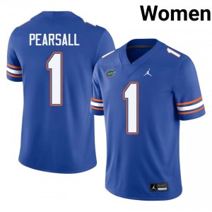 #1 Ricky Pearsall Florida Royal Women's Jersey | Premium University Football Gear 79020325
