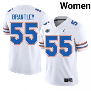 Scot Brantley #55 Florida Gators White Football High School Jersey | Women's Official Team Gear 14861826
