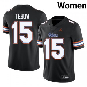 #15 Tim Tebow Florida Black Women's Jersey | Premium NCAA Football Gear 92737587