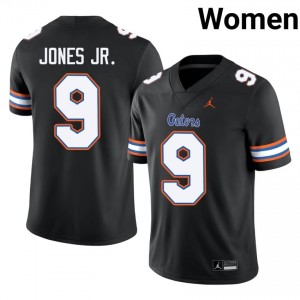 UF Gators #9 Tramell Jones Jr. Black Football Jersey | Women's NCAA Authentic Edition 65730041