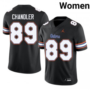 Wes Chandler Gators #89 Black Football Jersey | Women's Authentic NCAA Edition 78808521