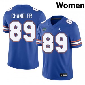 #89 Wes Chandler Florida Royal Women's Jersey | Premium University Football Gear 17668233