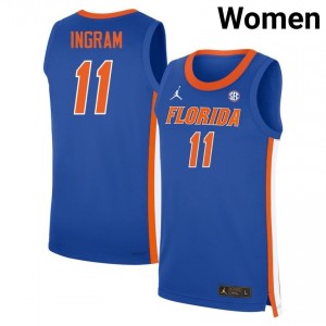 CJ Ingram #11 Florida Gators Royal Basketball Player Jersey | Women's Official Team Gear 82351192