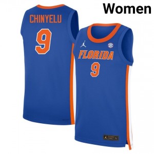 Rueben Chinyelu #9 Florida Gators Royal Basketball Player Jersey | Women's Official Team Gear 66377023