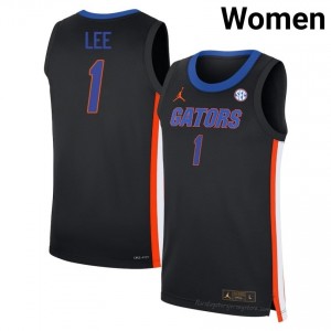 Xaivian Lee Gators #1 Black Basketball Jersey | Women's Authentic University Edition 77918786
