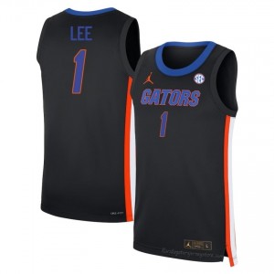 Xaivian Lee Gators #1 Black Basketball Jersey | Men's Authentic High School Edition 46729958