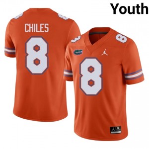 Aaron Chiles #8 Florida Gators Orange Football Player Jersey | Youth Official Team Gear 42910549