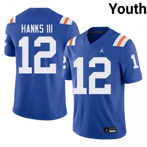 UF Gators #12 Ben Hanks III Royal Football Alternate Jersey | Youth NCAA Authentic Edition 92926339
