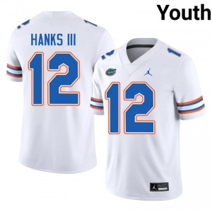 Ben Hanks III Gators #12 White Football Jersey | Youth Authentic High School Edition 43234294