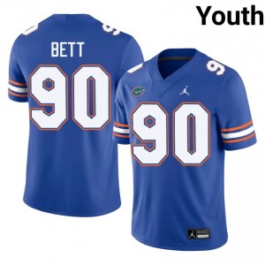 #90 Brendan Bett Florida Royal Youth Jersey | Premium University Football Gear 43178256