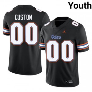 Custom #00 Florida Gators Black Football NCAA Jersey | Youth Official Team Gear 83505047