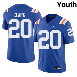 Duke Clark Gators #20 Royal Football Alternate Jersey | Youth Authentic College Edition 38278029