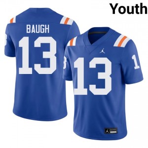 Jadan Baugh #13 Florida Gators Royal Football College Alternate Jersey | Youth Official Team Gear 49574319