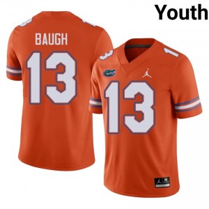Jadan Baugh Gators #13 Orange Football Jersey | Youth Authentic Player Edition 98976855