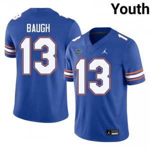 Jadan Baugh #13 Florida Gators Royal Football University Jersey | Youth Official Team Gear 63719993