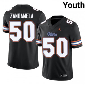 Jason Zandamela #50 Florida Gators Black Football NCAA Jersey | Youth Official Team Gear 41621737