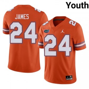 Kamran James Gators #24 Orange Football Jersey | Youth Authentic Player Edition 67551531