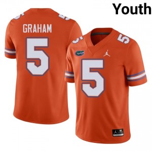 #5 Myles Graham Florida Orange Youth Jersey | Premium Player Football Gear 87895965