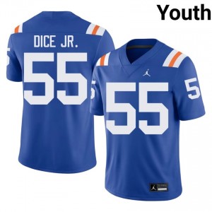 #55 TJ Dice Jr. Florida Royal Youth Alternate Jersey | Premium College Football Gear 65854231