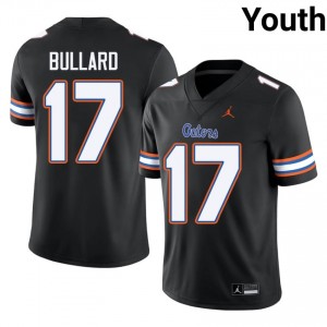 Titus Bullard Gators #17 Black Football Jersey | Youth Authentic NCAA Edition 83315651
