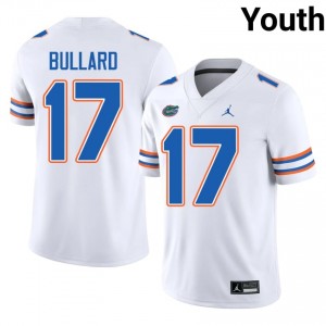 Titus Bullard #17 Florida Gators White Football High School Jersey | Youth Official Team Gear 80402139