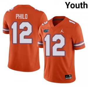 Aaron Philo #12 Florida Gators Orange Football Player Jersey | Youth Official Team Gear 87510985