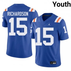 UF Gators #15 Anthony Richardson Royal Football Alternate Jersey | Youth NCAA Authentic Edition 67715123