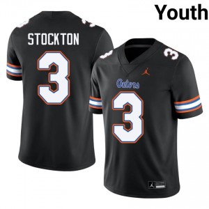 Bailey Stockton #3 Florida Gators Black Football NCAA Jersey | Youth Official Team Gear 97625417